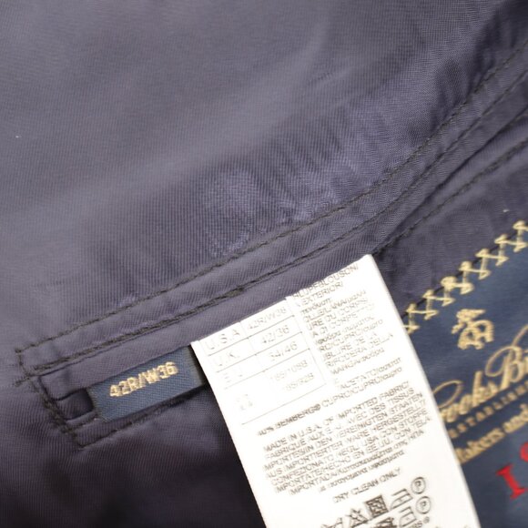 Brooks brothers sport coat men's 42R 1818 madison Saxxon wool striped gray - Picture 15 of 16